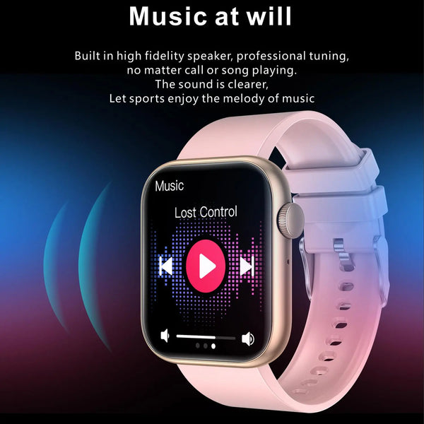 Fitness Tracker Smartwatch mit Anruffunktion, Touchscreen Activity Watch für iPhone und Android, Bluetooth Anruf Gesundheits-Wearable, Digitale Smartwatch