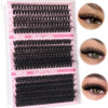 10-20Mm Mixed Individual Cosmetic False Lashes Clusters, 240Pcs/234Pcs/300Pcs/308Pcs/Set Volume Curly Thick Fake Eyelashes, Makeup Enhancement Lashes Clusters Kit, Cosmetic for Gift #GLOBAL PICKS