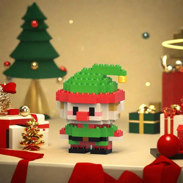 Mikropartikel, Weihnachtsmann- und Rentier-Schneemann-Design, DIY Kreatives Bausteinmodellspielzeug & Desktop-Dekoration für Zuhause & Büro #GLOBAL PICKS