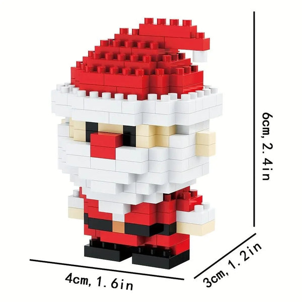 Mikropartikel, Weihnachtsmann- und Rentier-Schneemann-Design, DIY Kreatives Bausteinmodellspielzeug & Desktop-Dekoration für Zuhause & Büro #GLOBAL PICKS