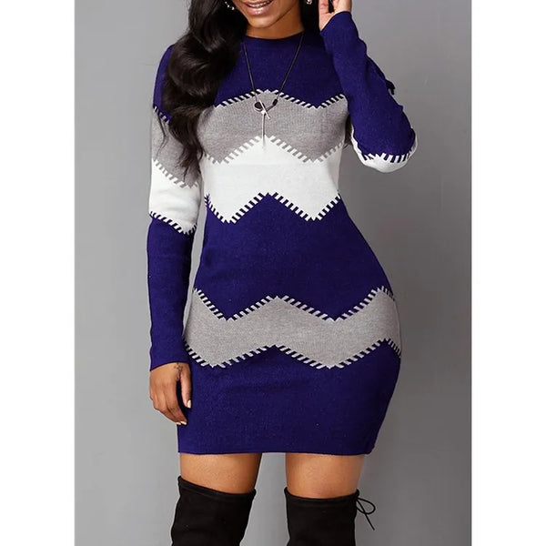 Women Hip Spring Autumn Vintage Strip Befree Dress Large Big Sexy Boho Casual Party Elegant Dresses Plus Sizes