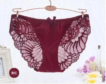Breathable Sexy Lace Panties Underwear Women Cotton Briefs Transparent Panties Sexy Lingerie Calcinhas Thong Cute G-String Tanga