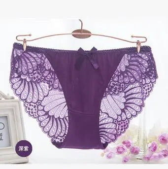 Breathable Sexy Lace Panties Underwear Women Cotton Briefs Transparent Panties Sexy Lingerie Calcinhas Thong Cute G-String Tanga