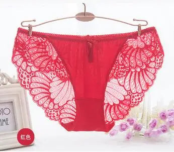 Breathable Sexy Lace Panties Underwear Women Cotton Briefs Transparent Panties Sexy Lingerie Calcinhas Thong Cute G-String Tanga