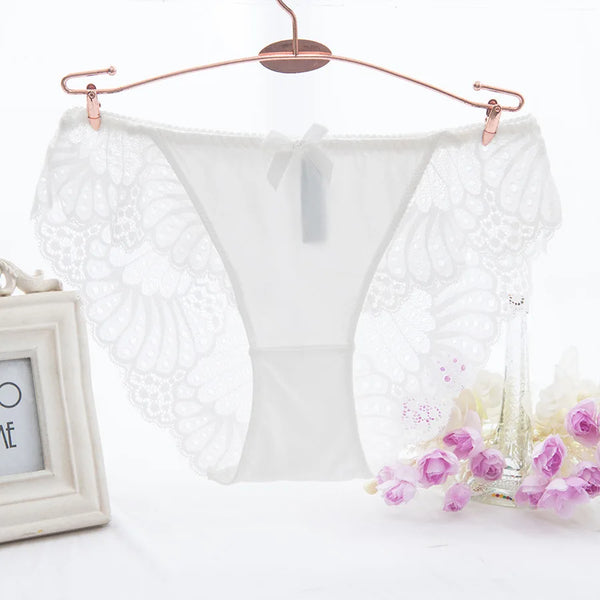 Breathable Sexy Lace Panties Underwear Women Cotton Briefs Transparent Panties Sexy Lingerie Calcinhas Thong Cute G-String Tanga