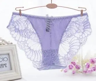 Breathable Sexy Lace Panties Underwear Women Cotton Briefs Transparent Panties Sexy Lingerie Calcinhas Thong Cute G-String Tanga