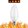 3 Modes+Gravity Sensor 9W 12W E27 E26 E14 B22 Flame Bulb 85-265V LED Flame Effect Fire Light Flickering Emulation Decor LED Lamp