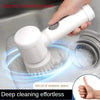 Cordless Electric Spin Scrubber with 5 Replaceable Brush Heads Rechargeable Waterproof Power Cleaning Brush for Bathroom Kitchen