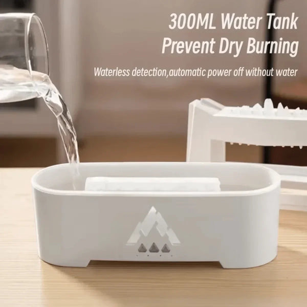 Water droplet rain sound aromatherapy diffusion humidifier, 300ML flame  diffuser suitable for bedrooms, yoga studios provide so