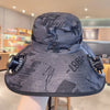 New Solar Fan Hat Breathable USB Charging Sun Hat for Men with 2 Solar Fan Wide Brim Fisherman Hat Outdoor