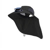 Solar Fan Hat with Neck Flap UV Protection Hat with Solar Fan USB Rechargeable Breathable Men Summer Outdoor Fishing Hat