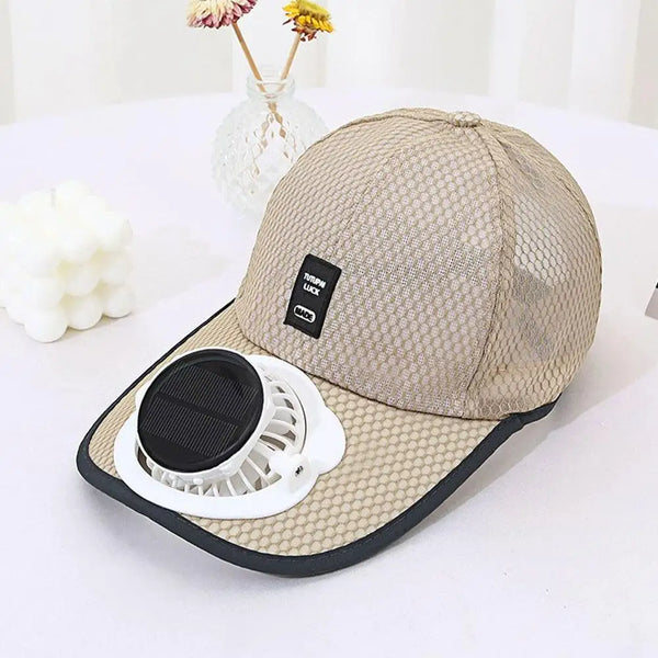 Outdoor Solar Fan Sun Hat USB Rechargeable Breathable Baseball Cap Summer Sun Protection Sunscreen Hat