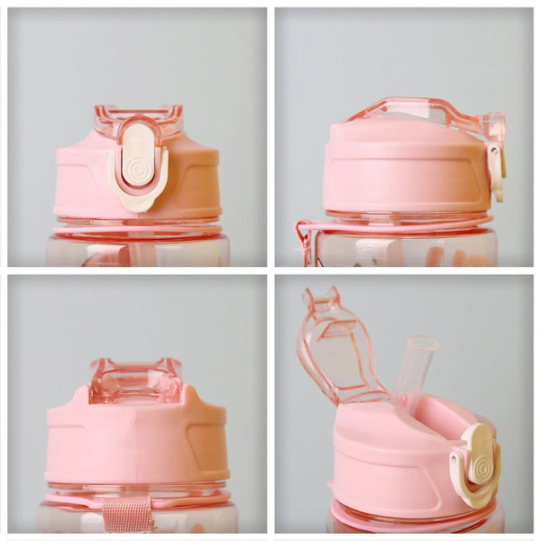 Pink Hello Kitty 800Ml Water Bottle Kuromi Melody Anime Design Large Capacity Pop-Up Straw Leakproof Outdoor Sport Gifts
