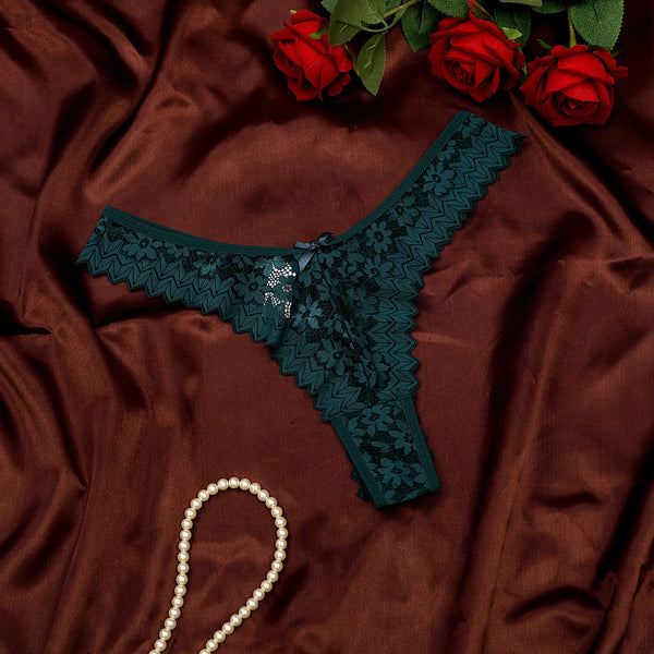 Women's Panties Sexy Low-Waist sexy lingerie Lingerie Breathable Briefs Soft Comfortable Panty Breathable Thong Lace Trim