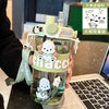 New style Kawaii cartoon character Kuromi high appearance cute large capacity plastic high temperature resistant children's cup
