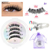 No Glue Needed Magnetic Lashes Reusable Natural Look Magnetic False Eyelashes Set with Tweezer Tool Fluffy Faux Mink Eyelash New