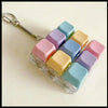 Lighting LED Keyboard Keychain Fidget Toys Clicker Sensory Toy Stress Relief  for Keyboard Keychain Fidget Gadget for Adults toy