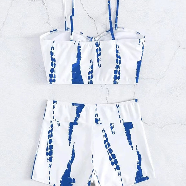 Drawstring Front Shorts Bikinis 2026 High Waist Swimsuit Women Swimwear Female Bathers Bathing Swimming Swim Suit Beachwear