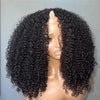 250% Kinky Curly V Part Wig Human Hair No Leave Out Upgrade Deep Curls V Shape Wig No Glue Clip In Half Wig For Women Easy To Go