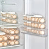 Multi-layer Fridge Egg Storage Box Shelf Automatic Rolling Eggs Holder Rack Ladder Style Refrigerator Eggs Dispenser Organizer