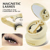 No Glue Needed False Magnetic Eyelashes Set with Tweezers Reusable Magnetic Fake Eyelash Natural Fluffy Faux Mink Lashes Makeup