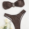 Bandeau Bikini Swimsuit Women 2026 Two-piece Swimwear Thong Bikinis Sets Female Bathing Suit Push Up Monokini Beach Wear Biquini