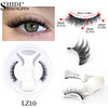No Glue Needed False Magnetic Eyelashes Set with Tweezers Reusable Magnetic Fake Eyelash Natural Fluffy Faux Mink Lashes Makeup