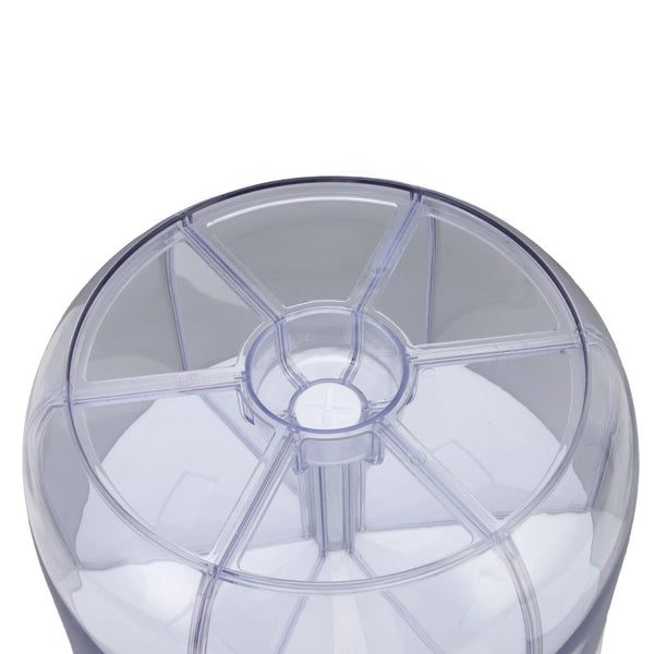 6 Grids Grain Dispenser Rotation Grain Storage Tank Insect Proof Grain Sealed Container For Home Kitchen