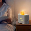 1pc 7 colors Flame Simulation Ultrasonic Humidifier with Aromatherapy and Lighting - USB Powered Essential Oil Diffuser for Bedr