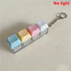 Decompression 4/9 Keyboard Keychain Anti Stress Relief Keyring Clicker Relief Button Pinch Tester Antistress Accessory