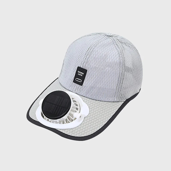USB Charging Solar Fan Hat Breathable Anti UV Baseball Cap Outdoor Cooling Sunscreen Sunshade Headwear for Men Women