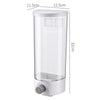 Kitchen Storage Food Organizer Wall Mounted Dry Food Cereal Dispenser Snack Grain Plastic Storage Container Box Rack for Home