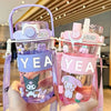New style Kawaii cartoon character Kuromi high appearance cute large capacity plastic high temperature resistant children's cup