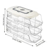 Multi-layer Fridge Egg Storage Box Shelf Automatic Rolling Eggs Holder Rack Ladder Style Refrigerator Eggs Dispenser Organizer