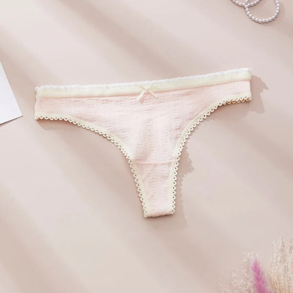Fashion Cute Print Panties for Women Thongs Cotton Spring Summer Soft Lingeries Sexy Hot Bow Women's Intimates Tangas Mujer