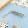 Lighting LED Keyboard Keychain Fidget Toys Clicker Sensory Toy Stress Relief  for Keyboard Keychain Fidget Gadget for Adults toy