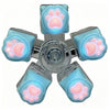 2-6 Keys Cat Paw Button Fidget Toy LED Light Keyboard Clicker Stress Relief Keychain Sensory Toy Anxiety Relief Gift For Adults