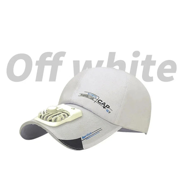 Cap with Fan Summer USB Charging Cooling Fan Baseball Cap Outdoor Golf Sunscreen 2 Speed Adjustable Peaked Hat Hiking Cap Amagi