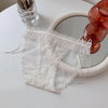 Women's panties Lace Jacquard Pattern Low-Waist Translucent Detail Sexy Briefs Butterfly lace trim Soft Comfortable  Plus Size