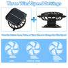 Dual Fan Solar Sun Hat, UPF50+ Wide Brim UV Protection Bucket Hat, Rechargeable Cooling Hat for Outdoor Fishing Hiking