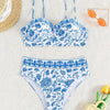 2026 High Waist Bikinis Women Print Push Up Swimsuit Floral Swimwear Female Bathers Bathing Swimming Suit Summer Beachwear