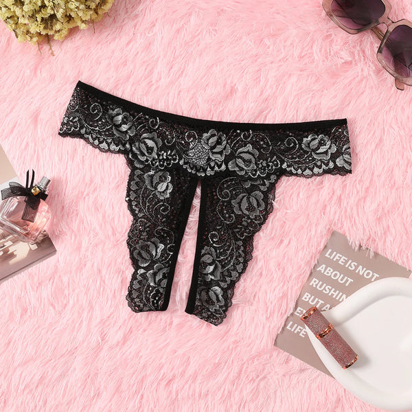 1PCS Lace Thong Women's Tanga Low Waist Sexy Lingeries Transparent Panties Laides T Back Pants Girls Underwear Female Underpants