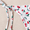 XS - L Cherry Printed Halter Strappy Bikini Female Swimsuit Women Swimwear Two-pieces Bikini set Bather Bathing Suit Swim V4894