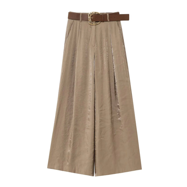 HH Female Summer Sexy Sling Tops Light Brown V-Neck Sleeveless Embroidery Lace-Up Decoration Women's Fashion Short Tops