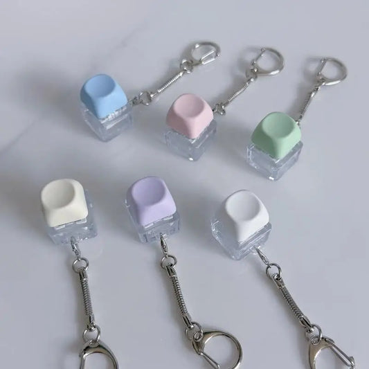 1/2 Key LED Keyboard Button  Clicker Mechanical Keyboard  Keychain For Gifts To Pass The Boring Time Stress Relief