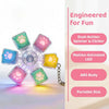 2-6 Keys Cat Paw Button Fidget Toy LED Light Keyboard Clicker Stress Relief Keychain Sensory Toy Anxiety Relief Gift For Adults