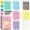 1400pcs Colorful Star Pimple Removal Sticker Invisible Breathable Hydrocolloid Acne Patch Anti-Acne Spots Marks Concealer Makeup