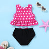 Toddler Girl Polka Dot Two Piece Swimsuit Ruffle Bikini Set Summer Pool Beach Swimwear Bathing Suit