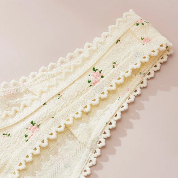 Fashion Cute Print Panties for Women Thongs Cotton Spring Summer Soft Lingeries Sexy Hot Bow Women's Intimates Tangas Mujer