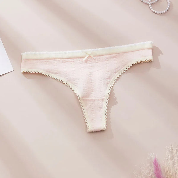 Fashion Cute Print Panties for Women Thongs Cotton Spring Summer Soft Lingeries Sexy Hot Bow Women's Intimates Tangas Mujer